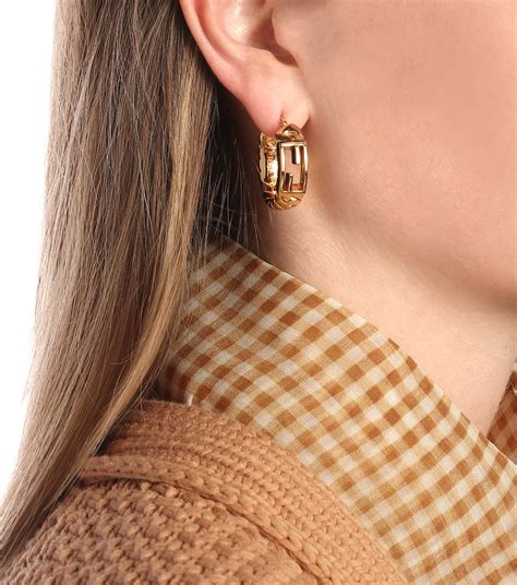 fendi replica earrings|fendi baguette hoop earrings.